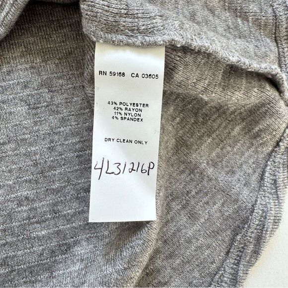 Karen Kane Ribbed Mockneck Grey Size Petite Small NWOT - Picture 6 of 6